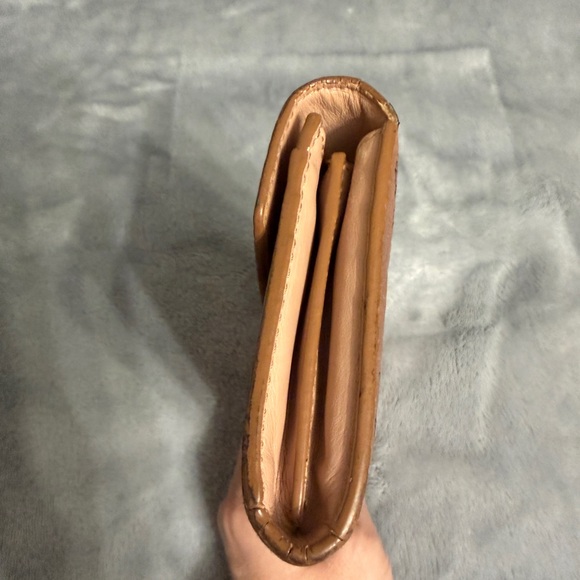 MCM Rose Gold Metallic Visetos Long Wallet main image 3